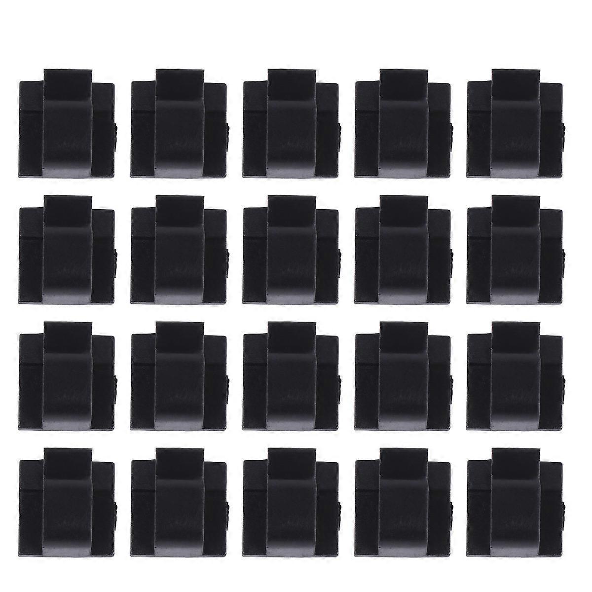 Cable Tie Black Plastic Cable Clamp for Self Adhesive Wire Holder 200Pcs