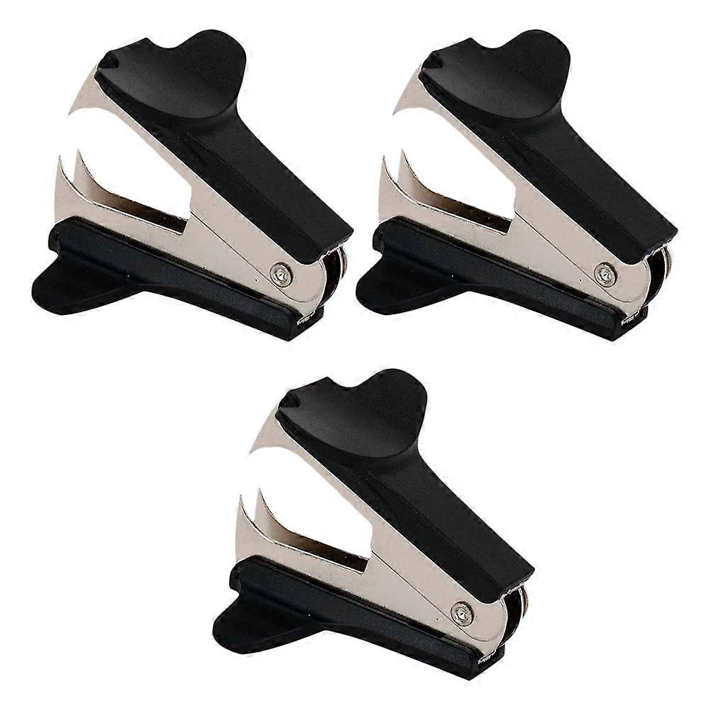 Staple Puller Removal Tool 3Pcs Device For Home Office And Classroom Use With One-Handed Operation And Sturdy Plastic Aluminum Material