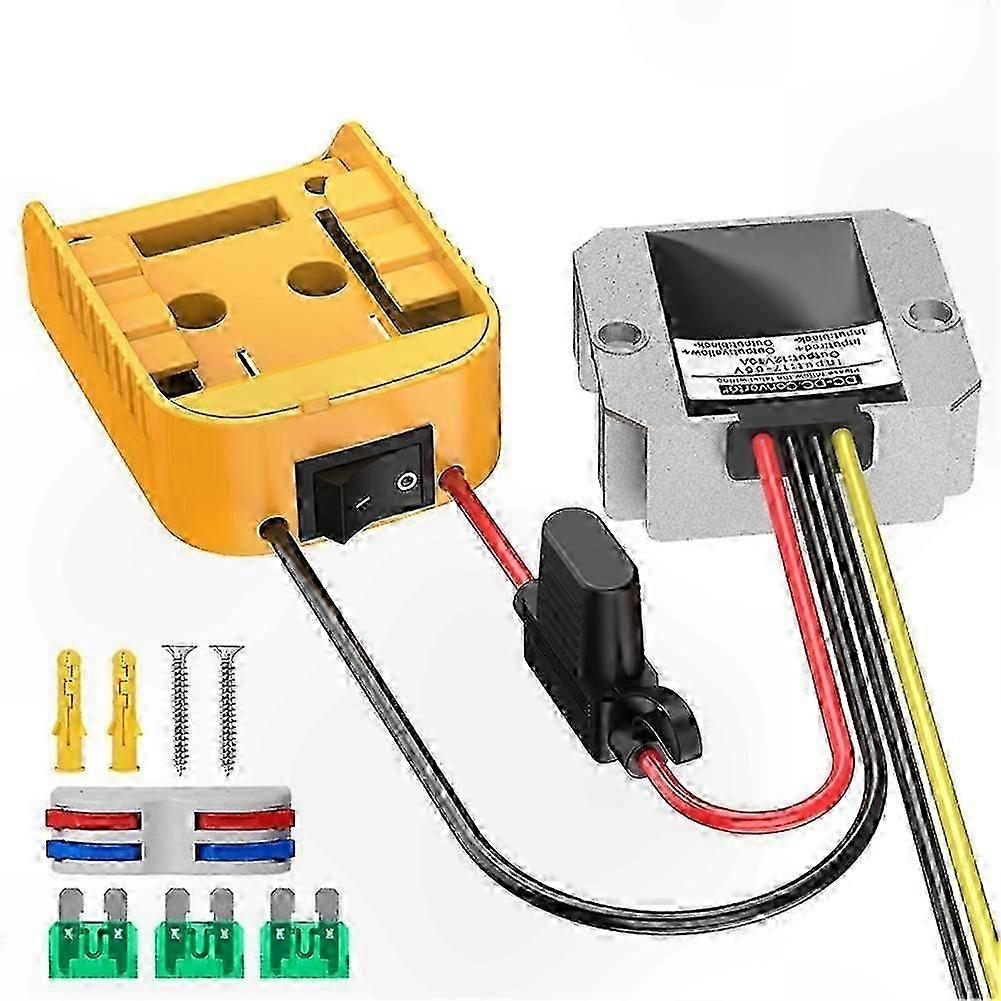 12V 10A 120W Lithium Battery Adapter with Fuse for Power Tools Compatibility