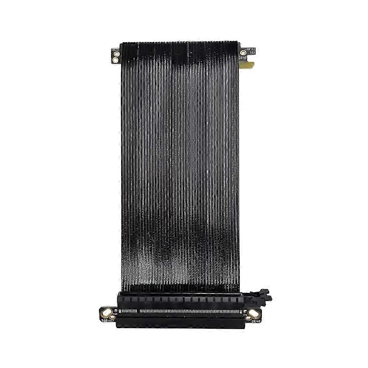 Ultra PCIe 5.0 X16 Riser Cable RTX5080 RTX4090 Silver-Plated Shielded Reverse Vertical Mount for IT