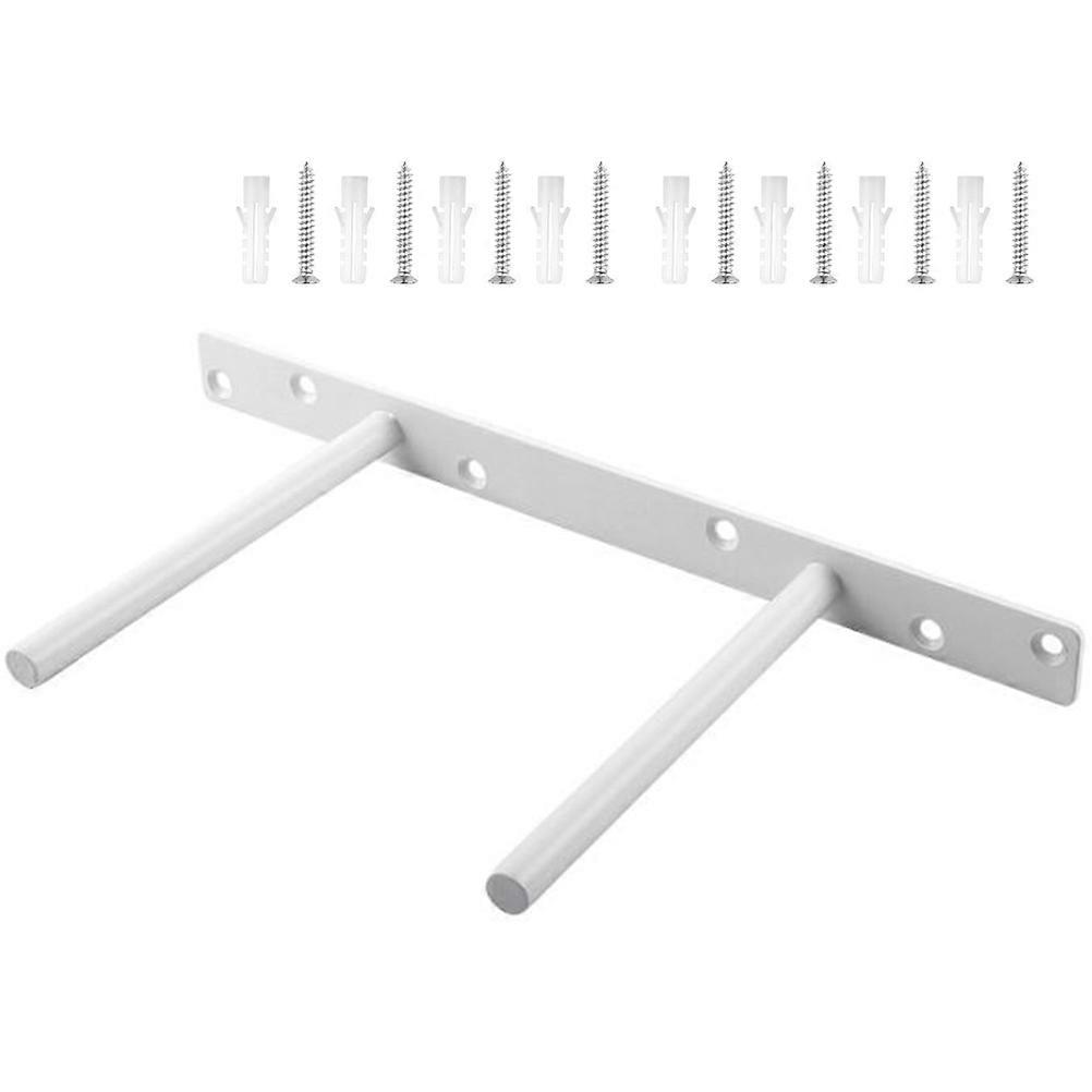 T-Shape Double Poles Floating Shelf Bracket 2Pcs Strong Load Bearing Shelf Support For Home Furniture