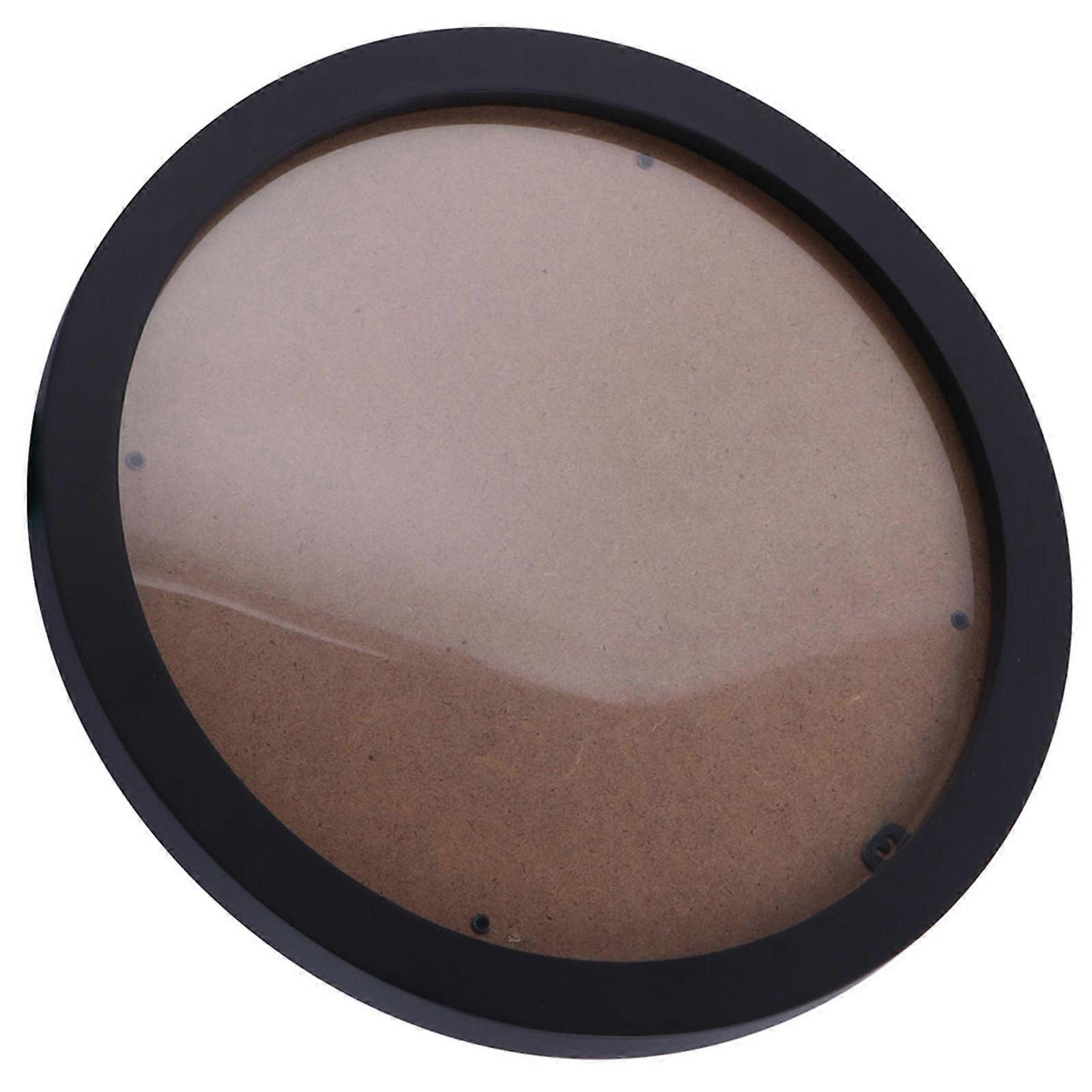 Wood Based Panel Round Photo Frame for Wall Hanging 3Pcs Pack