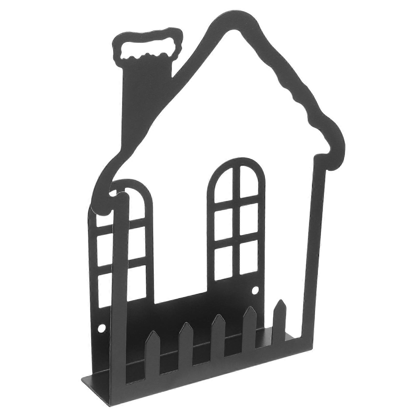 Black Key Holder For Wall 3Pcs Small House Shape Hooks Designed For Homeowners Daily Use With Ample Storage Capacity