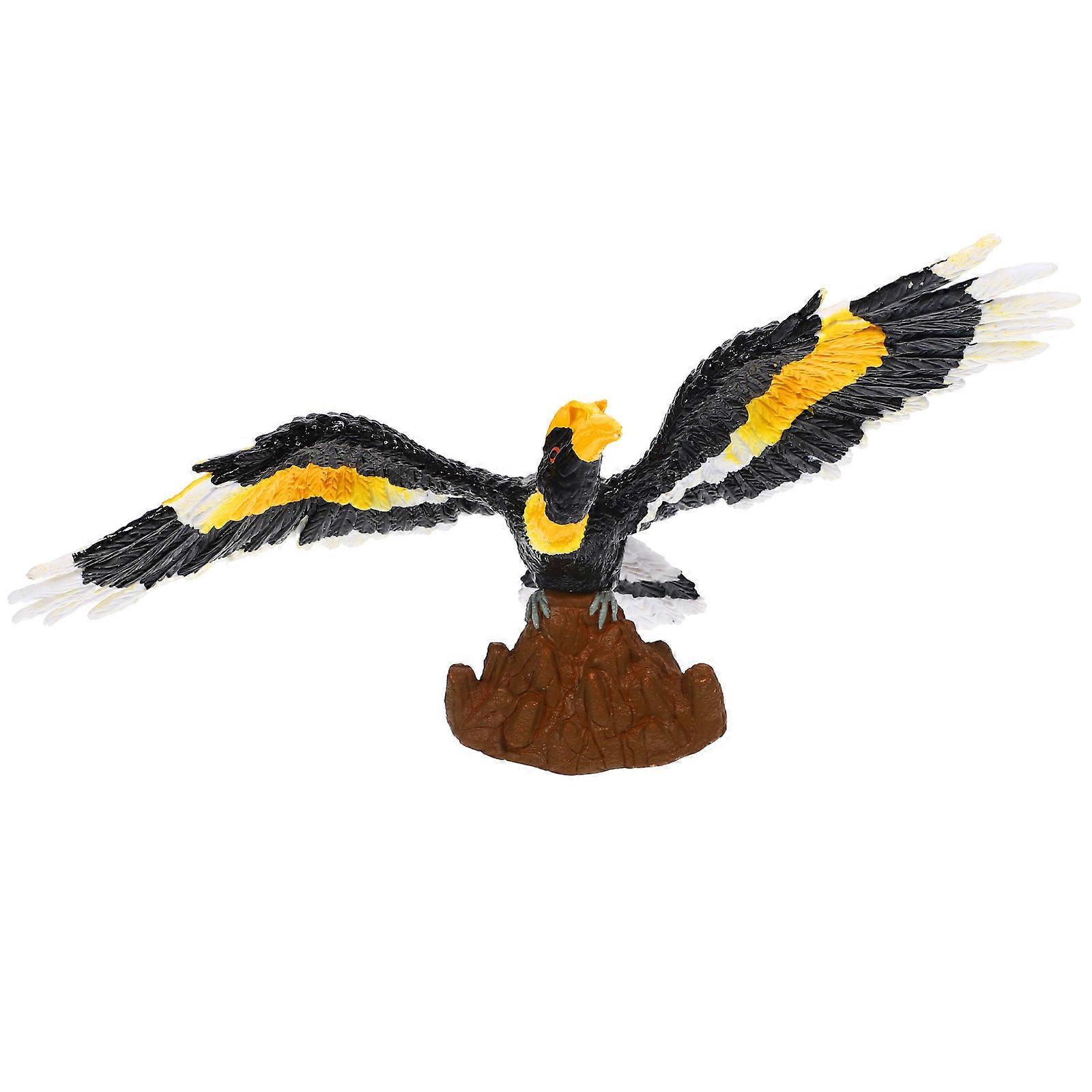 Hornbill Simulation Bird Models Artificial for Garden Decor 5Pcs Set