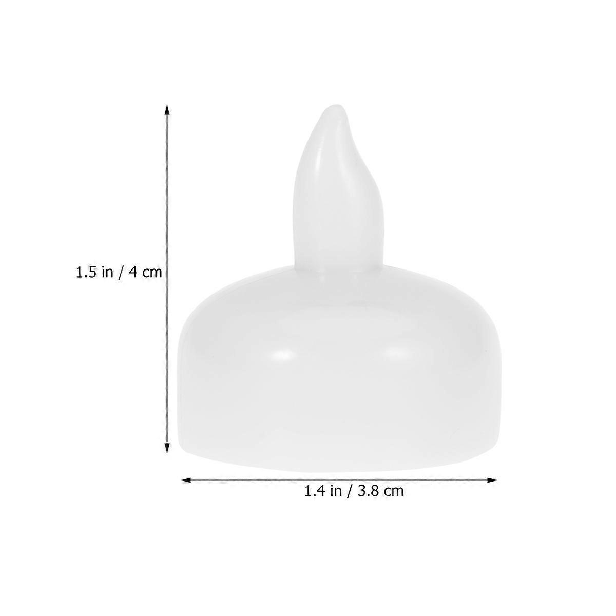 Waterproof Floating Candles White Small LED Decorative Candles 12Pcs Set