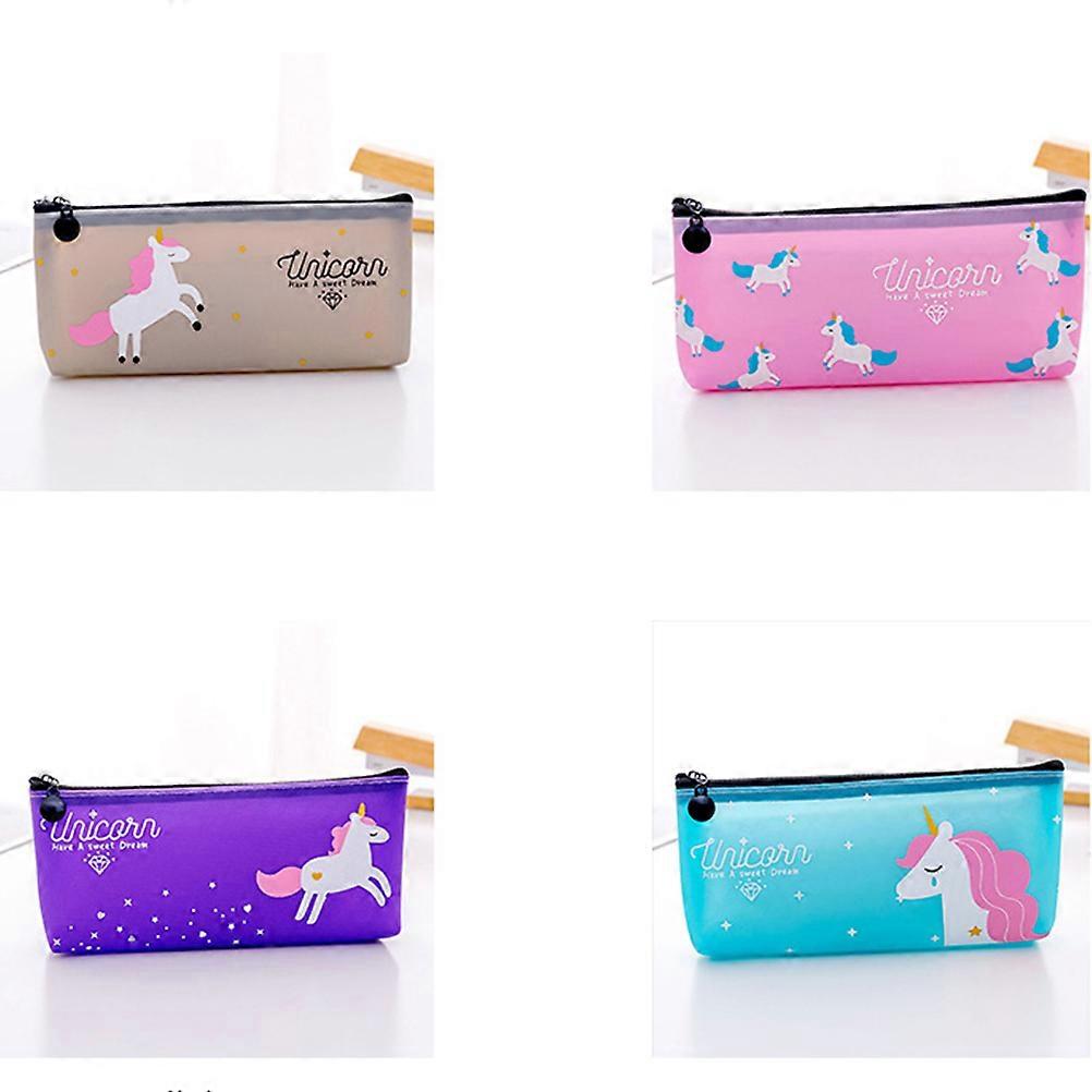 Pencil Bag Assorted Colors Pencil Case for Storage 8Pcs