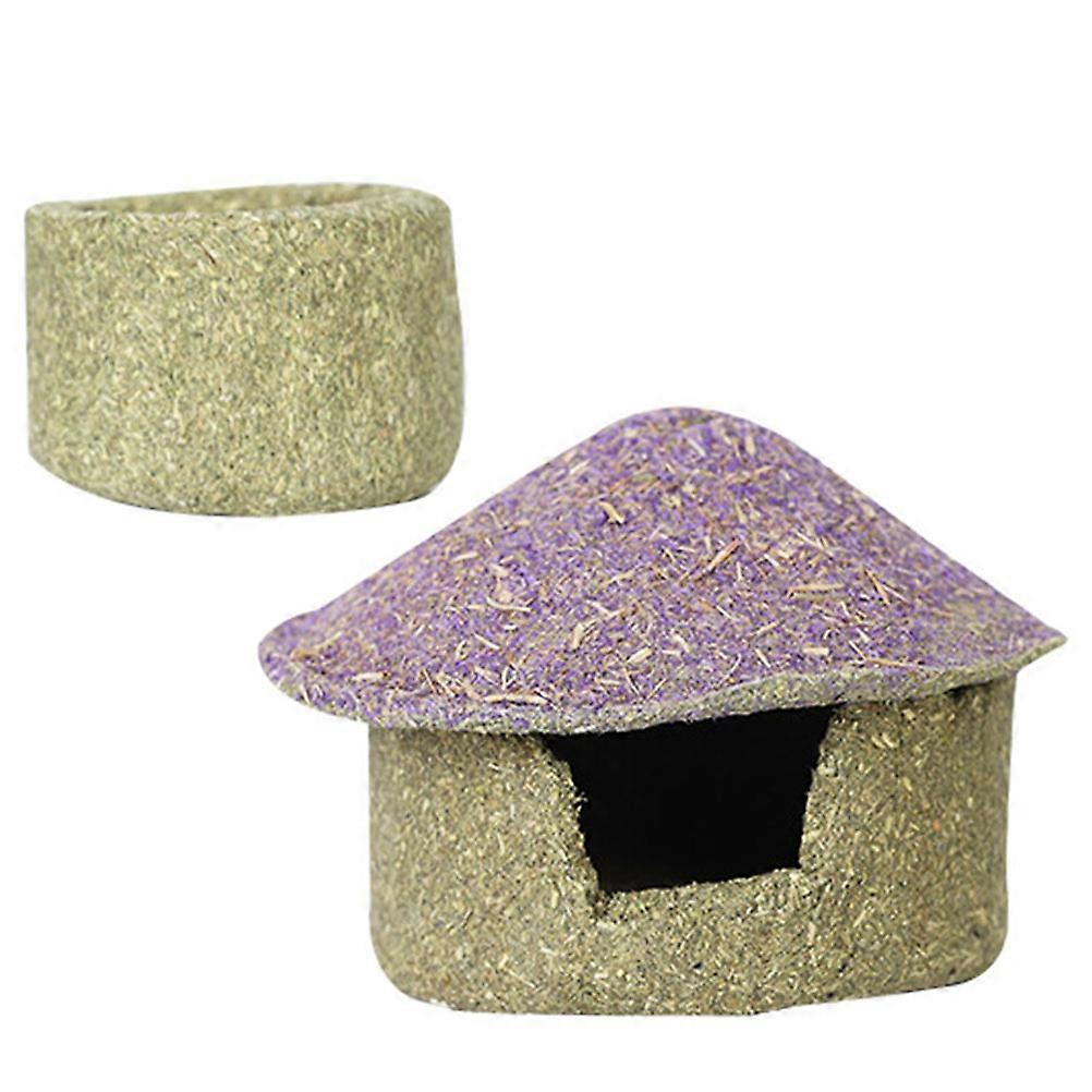 Small Pet Hideaway Hamster Hideout for Rabbit Molar Toy 2Sets