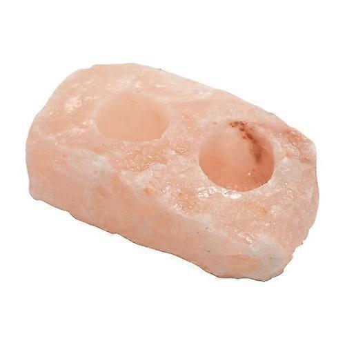 Serenity Rock Salt Double Tea Light Holder