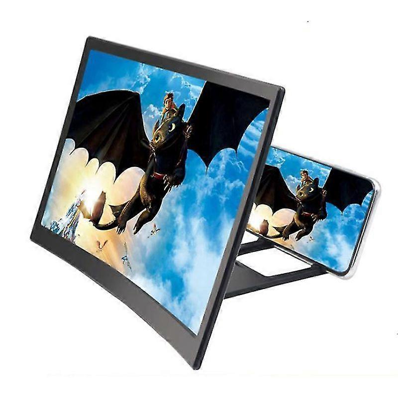 Minglan 14 inch Screen Magnifier Curved Screen 3D HD Video Amplifier