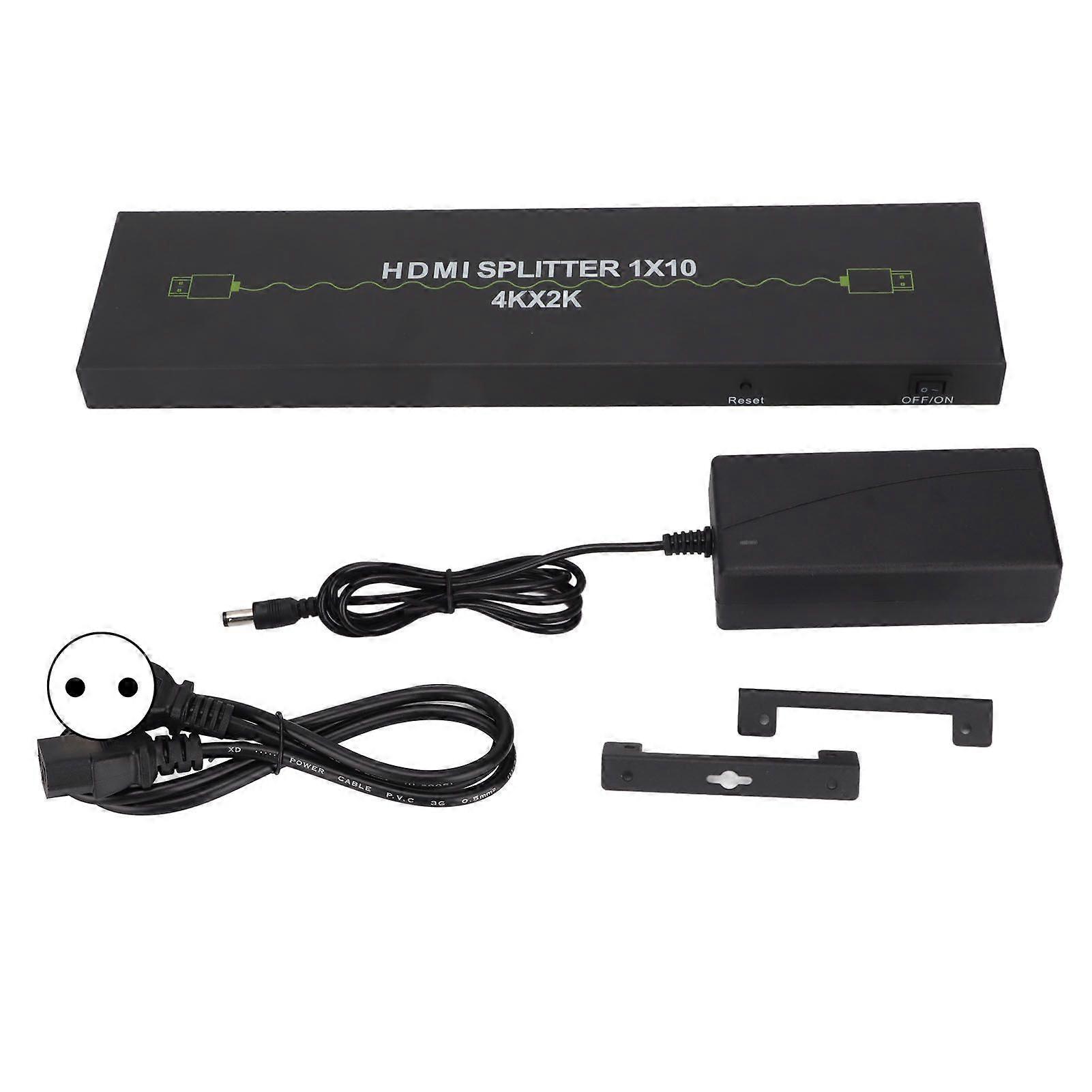 High Definition Multimedia Interface Splitter 4K 1 in 10 Out Stable Reliable Practical Computer Device