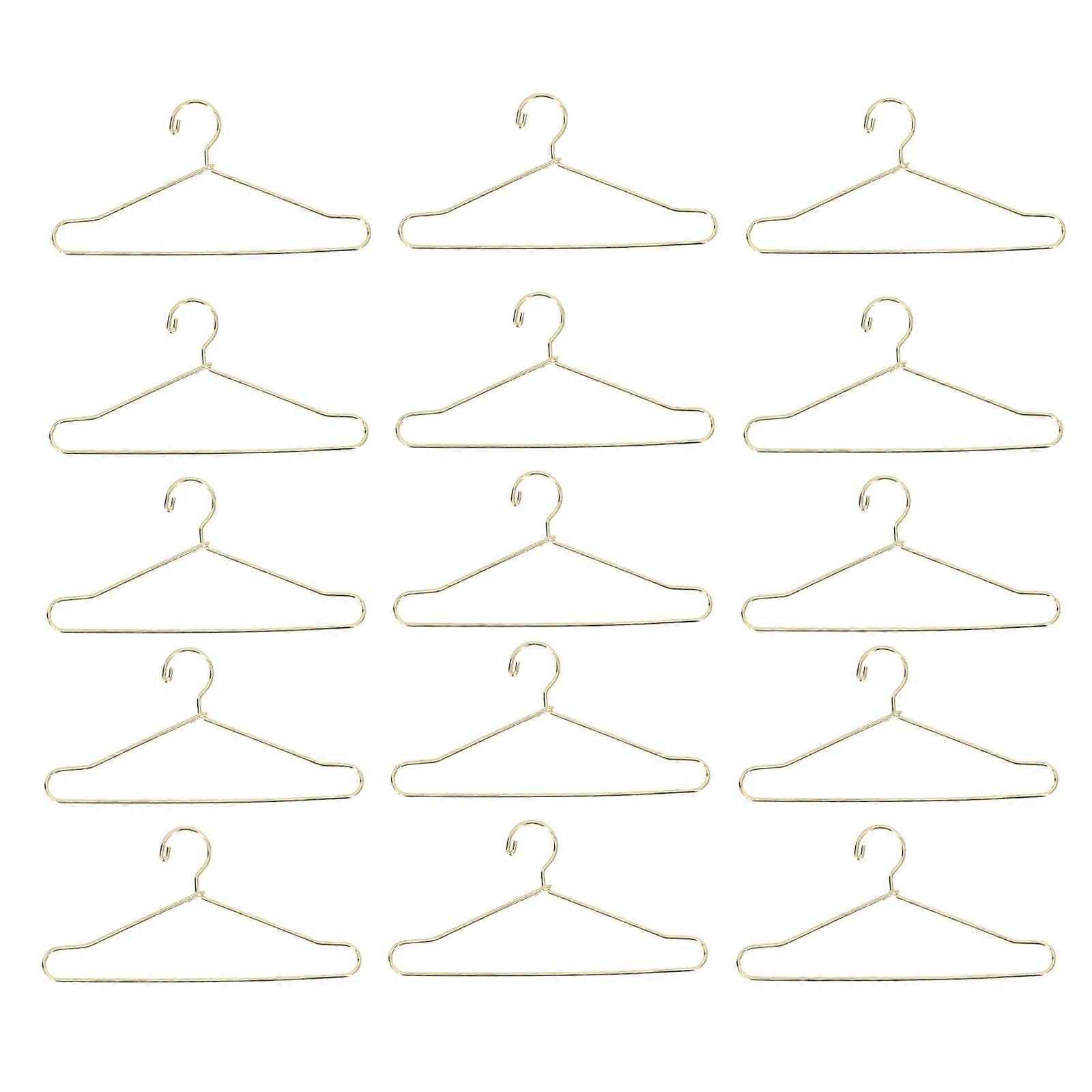 Mini Clothes Hanger Metal Doll Coat Rack for 25Pcs Set