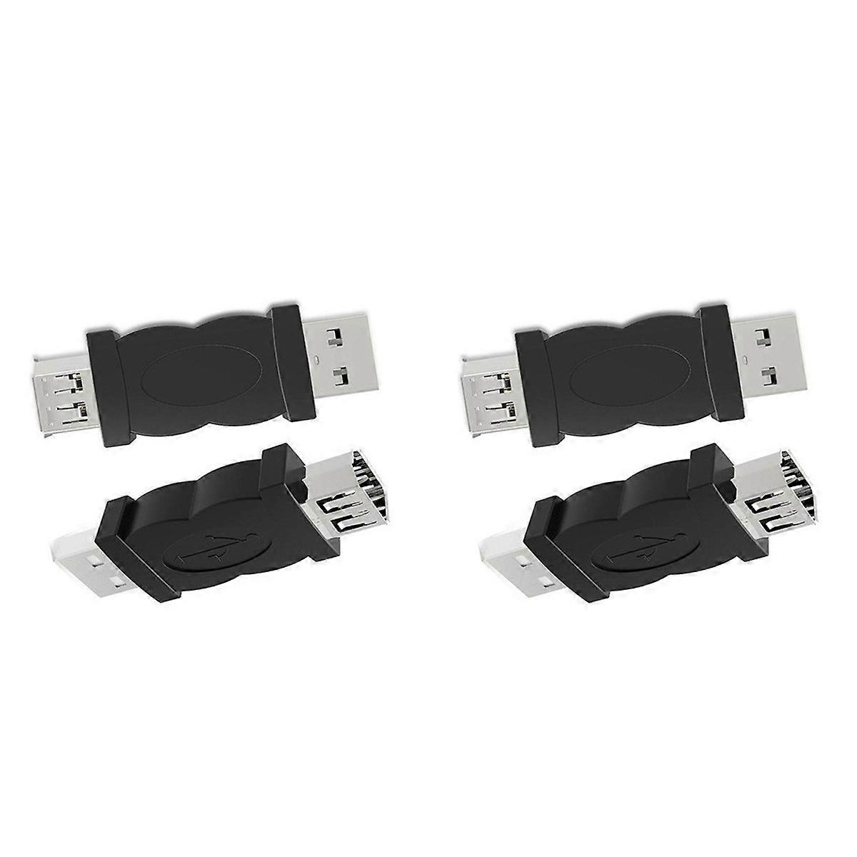 4x USB to 1394 6P Connector USB to Firewire Multi-Function Portable Convenient 6 Pin USB Male to 139