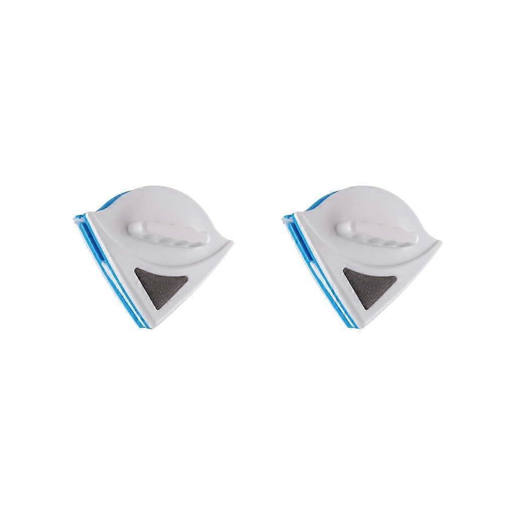 DoubleSided Magnetic Window Cleaner For Rise Cleaning 38mm Thickness 2Pack Blue