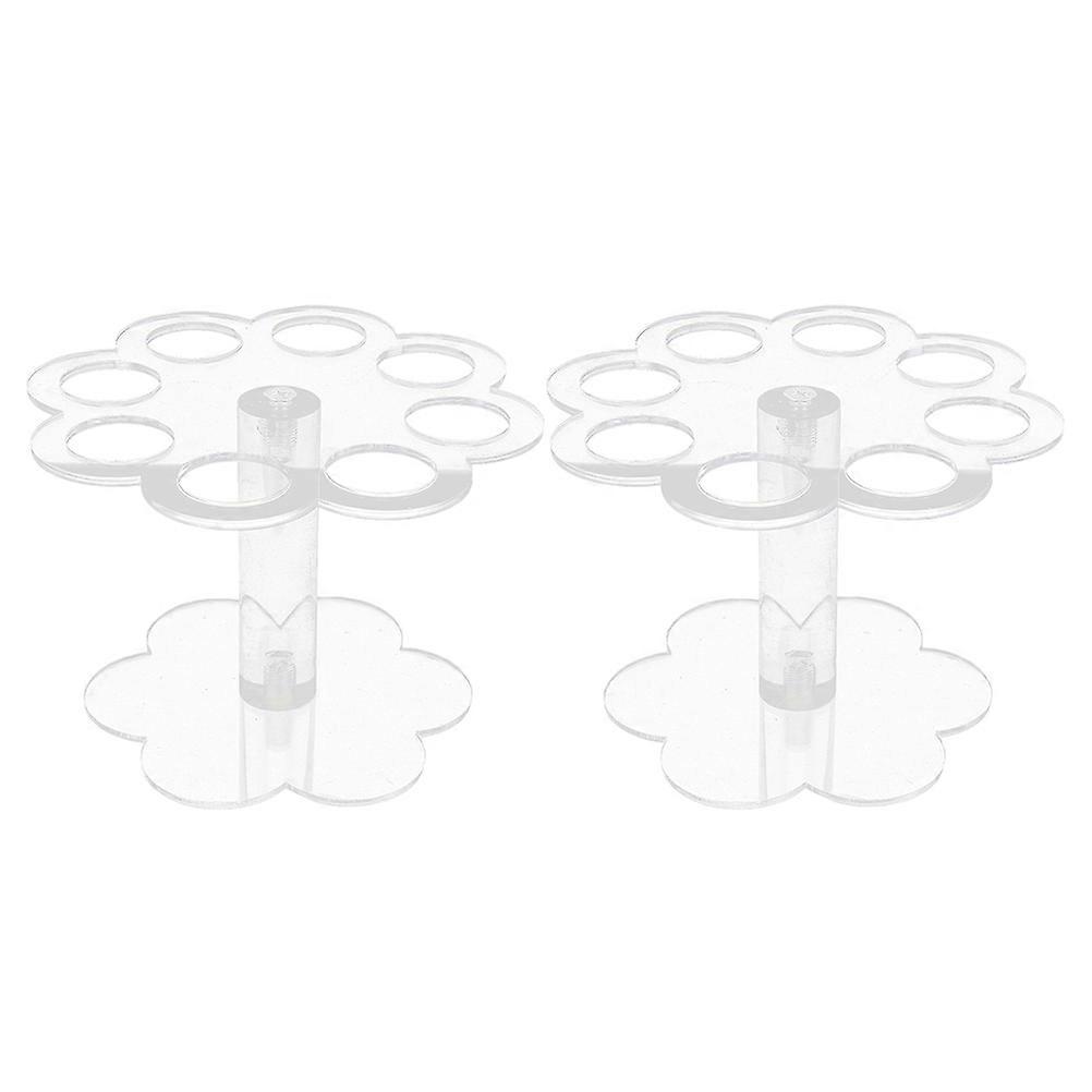 Acrylic Ice Cream Cone Holder for Storage Use 4Pcs Transparent Stand