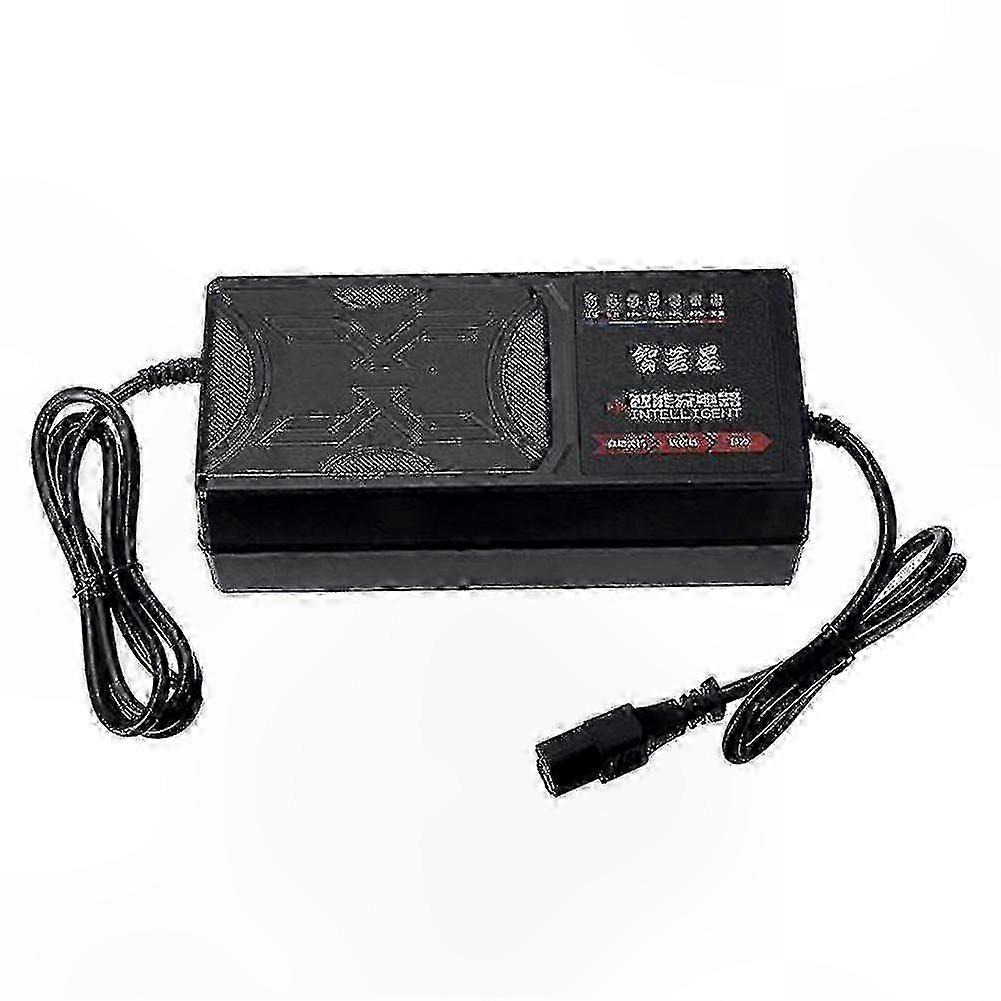 Electric Vehicle Charger 72V 50Ah with 7 LED Indicators Power Monitoring and Leakage Protection Full Pull Feature