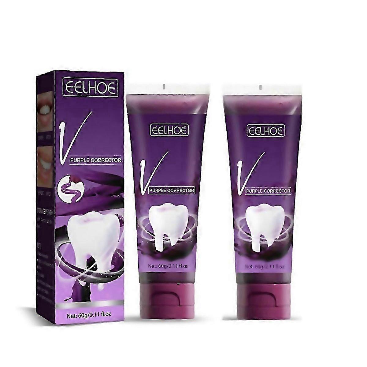 For 2pcs V34 Toothpaste Mousse Teeth Cleaning Whitening Toothpaste Teeth Removing Tooth Stains Oral