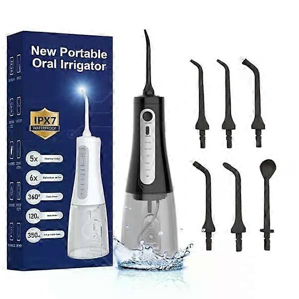 Water Flosser for Teeth - 5 Modes, Cordless Mouth Waterer, Portable and Rechargeable, 350ml, Extra Large, IPX7 Waterproof Tooth Cleaner