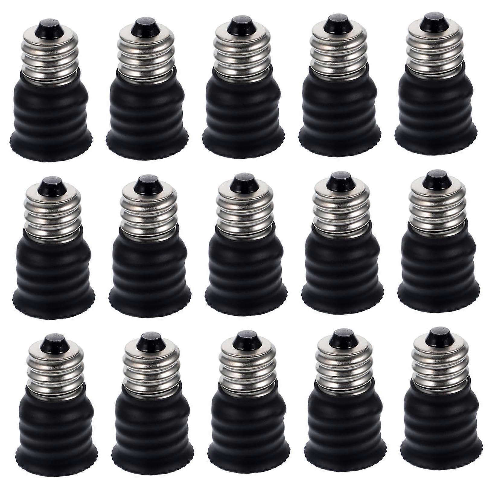 Light Socket Adapter Converters 15Pcs Set Safe Lamp Base Converter For Garage Carport Use Thread Matching Easy Install