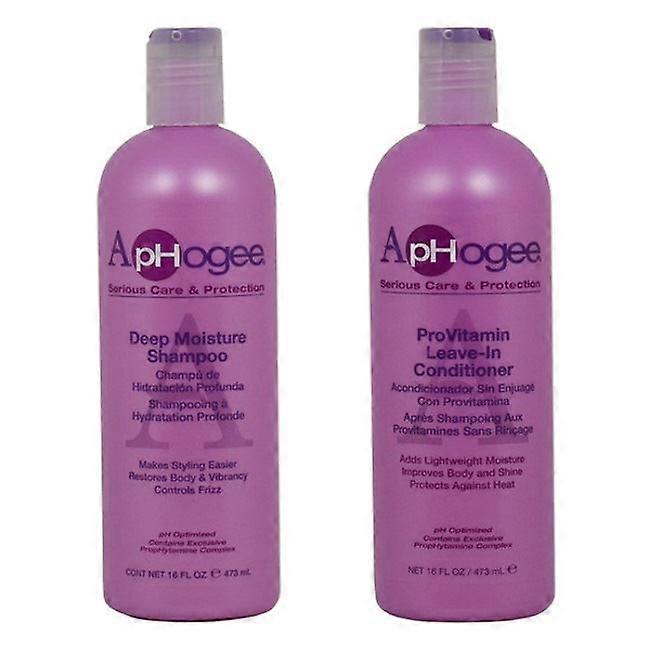 Aphogee Deep Moisture Shampoo & ProVitamin Leave Conditioner 16 oz