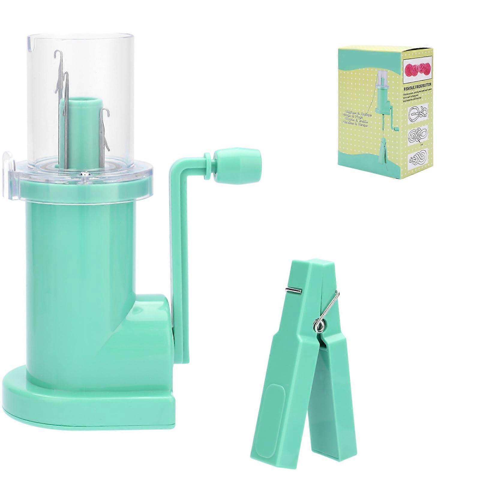 Hand Knitting Machine Operated Weaving Tool For Household Coils And Spools Portable Sewing Tool Green