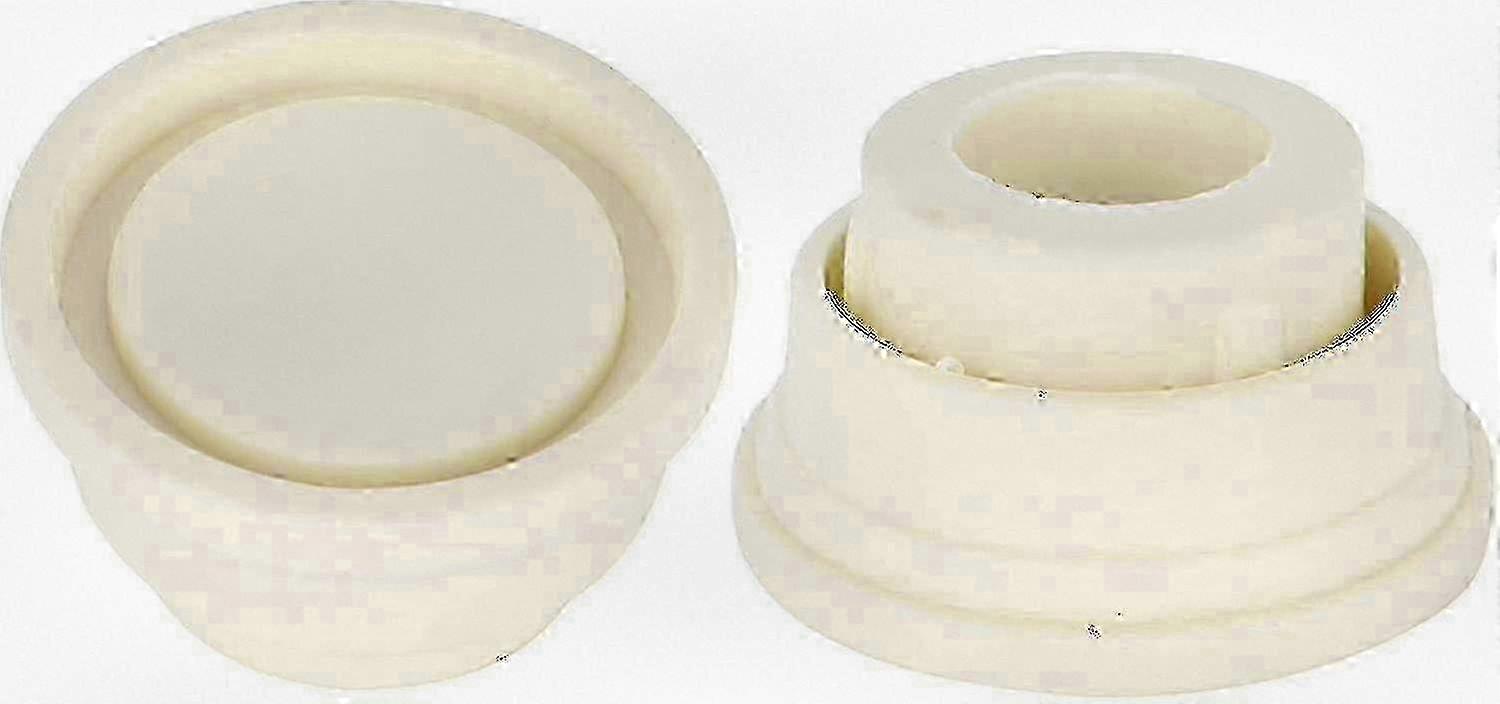 White Rubber Bumpers for Pool Ladders, Set of 2 Non-Slip Protectors for Swimming Pool Steps SZRH