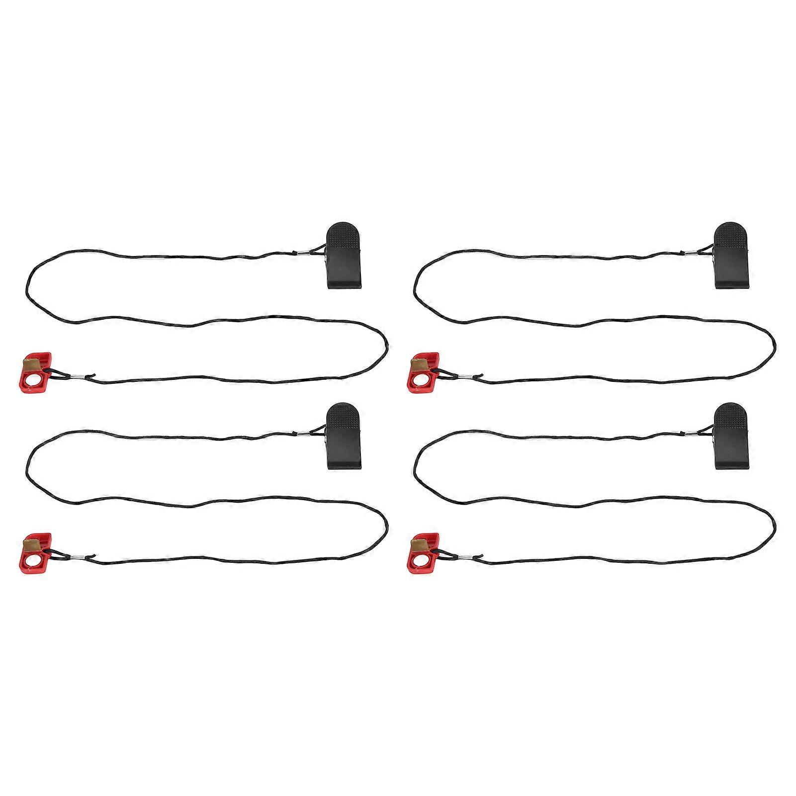 4PCS Treadmill Emergency Stop Switch with Magnet Running Machine Safety Clip Fitness Accessory Key Lock 