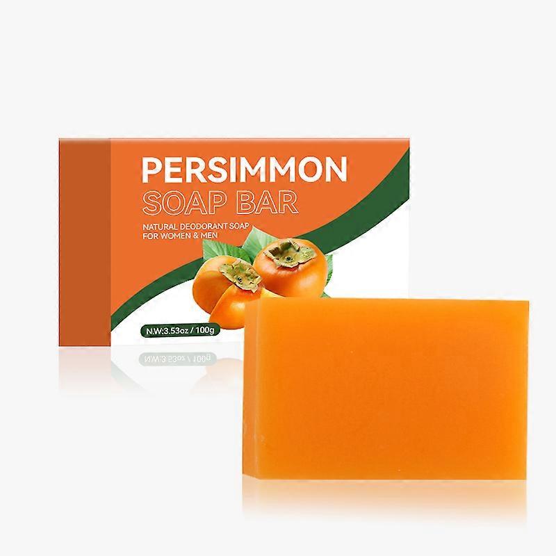 Handmade Soap Persimmon Fragrance Odor-Eliminating Natural Deep Cleansing & Refreshing Gentle Hydration Bath Soap