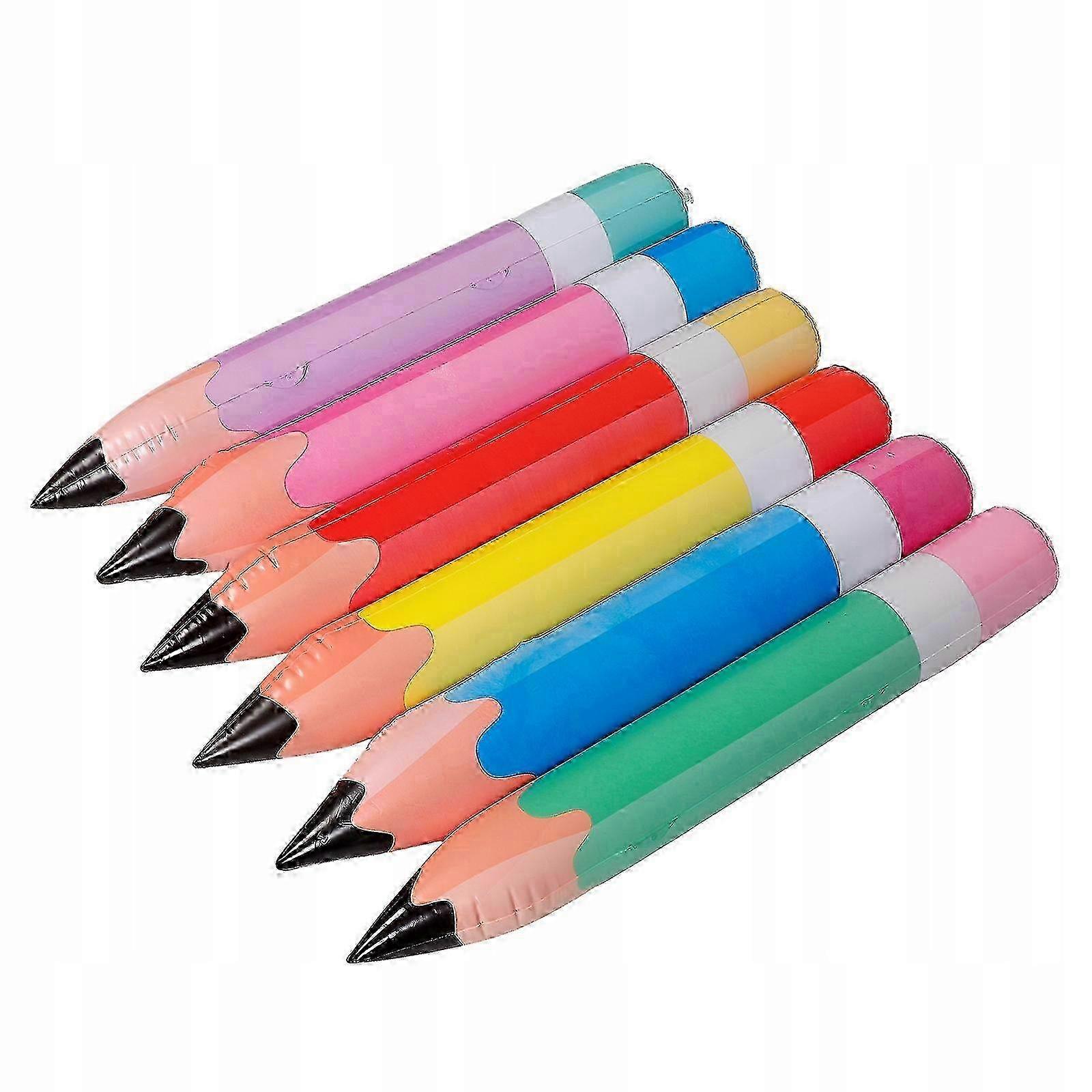 Inflatable Crayons Large Huge Crayons Something Pen Pastel Crayons 6 Pcs.