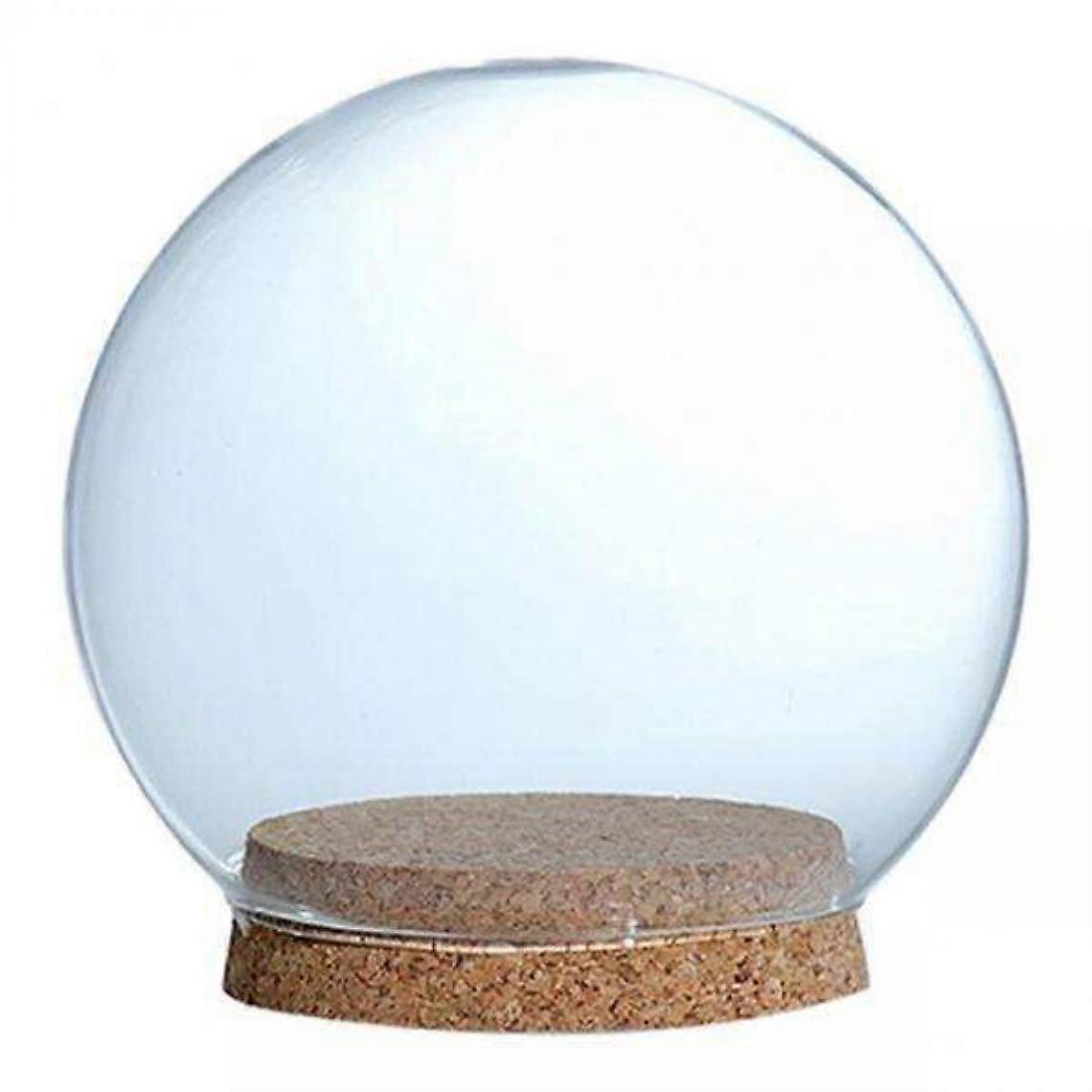 transparent dustproof with wooden cork base