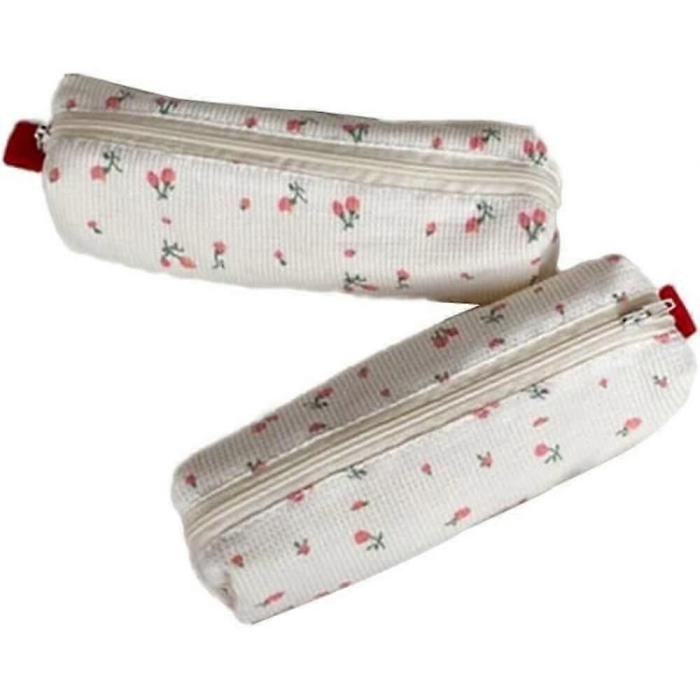 Söt blommig pennfodral för förvaring av skolmaterial