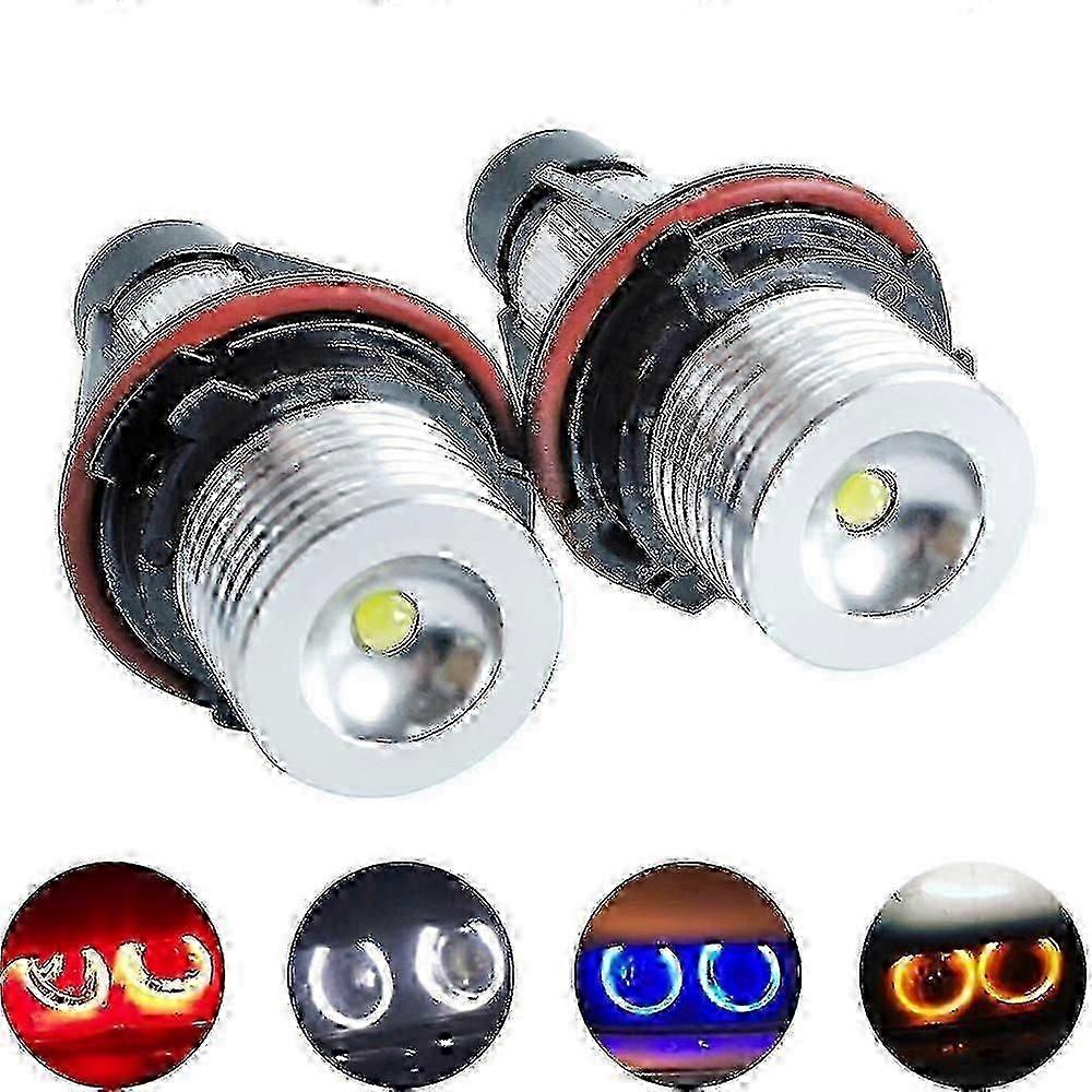 New 2pcs Led Angel Eyes Marker Lights For Bmw 5 6 7 Series E39 E60 E63 E65 E87