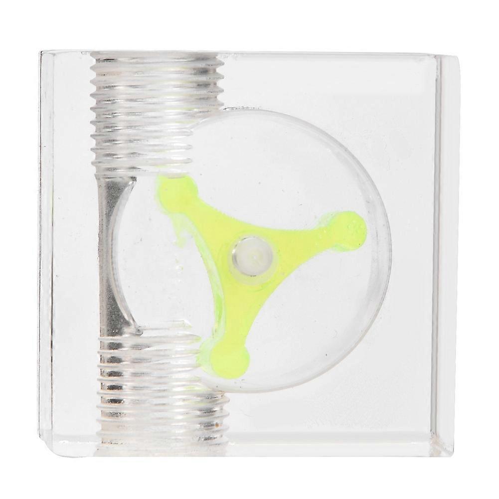 3 Impeller Flow Meter Indicator for PC Water Cooling System G1/4 Thread Quadrate 2 Ways