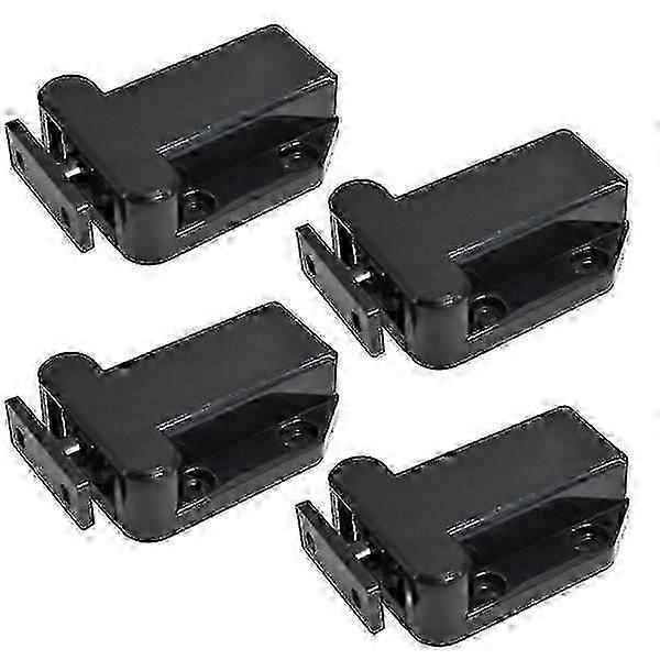 4pcs Self-locking Door Catch Door Drawer Cabinet Catch Push To Open Device For Furniture Cabinet Cupboard (black) hwy SH