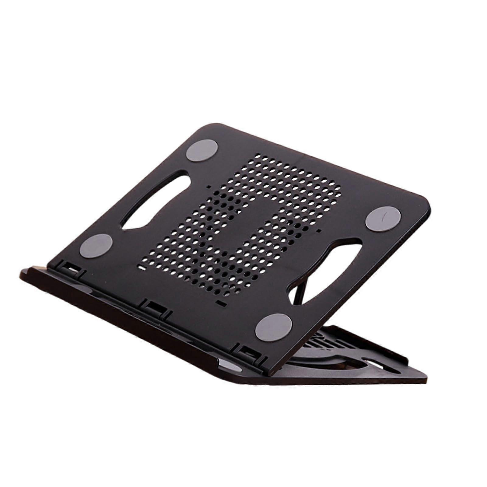 Adjustable Laptop Stand For Desk Foldable Bracket Portable Notebook Holder Black Cooling Mount
