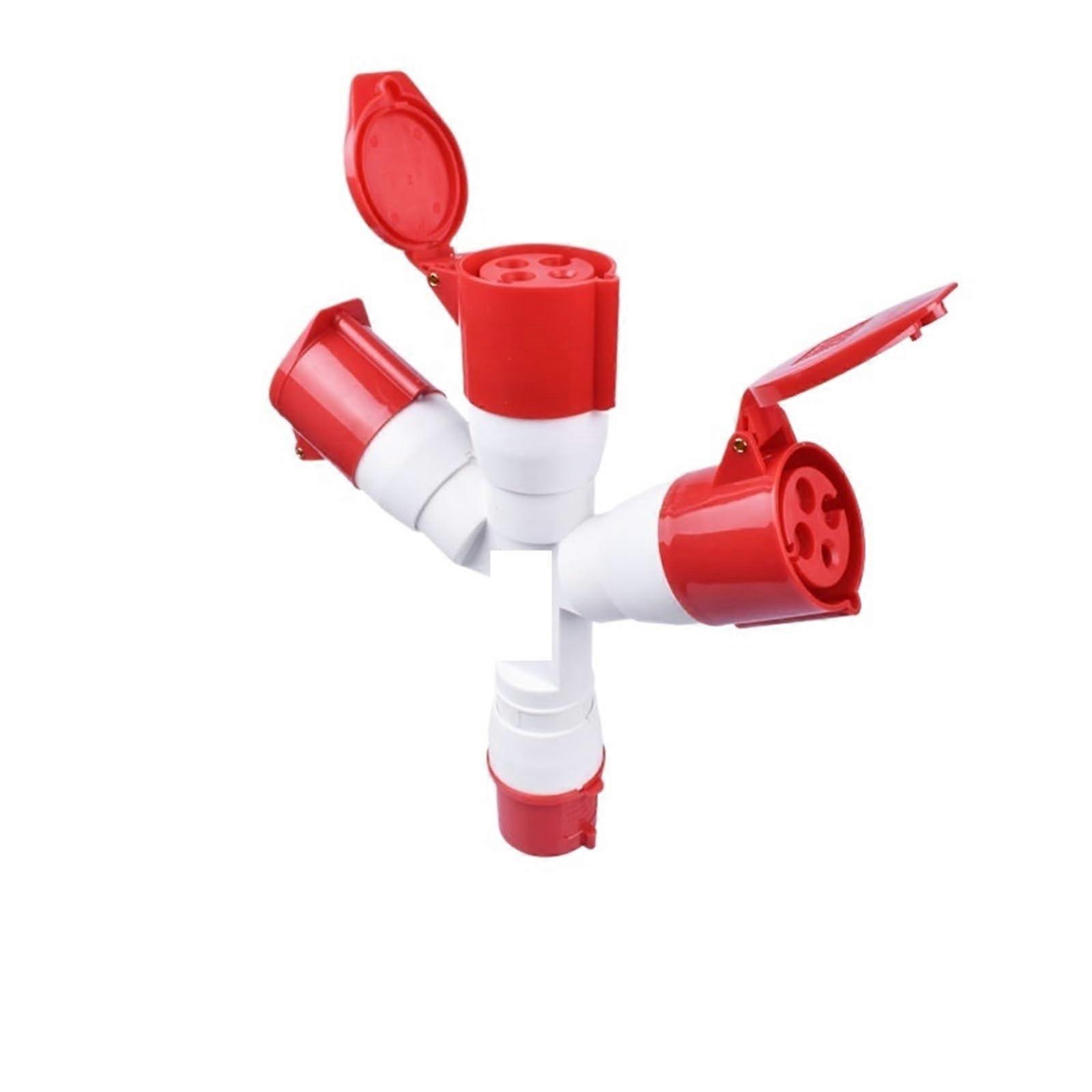 Plugs for Sockets IP44 Waterproof Industrial 3P/4P/5P Tee Socket 220V/380V ThreeWay Plug and Socket