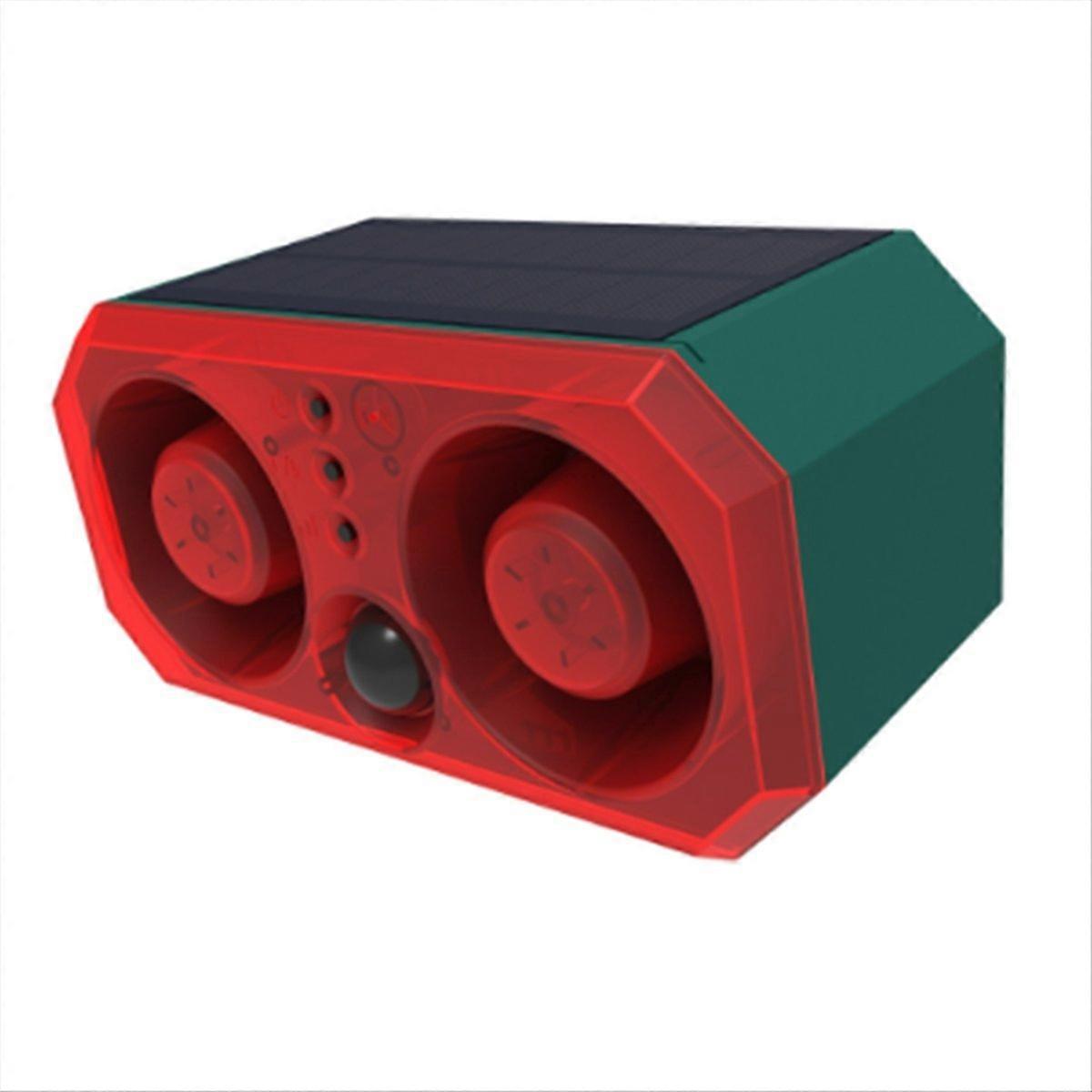 Super Loud Volume Solar Alarm Animal Repeller 2 Speakers Recording Motion Detection Alarm Sensor