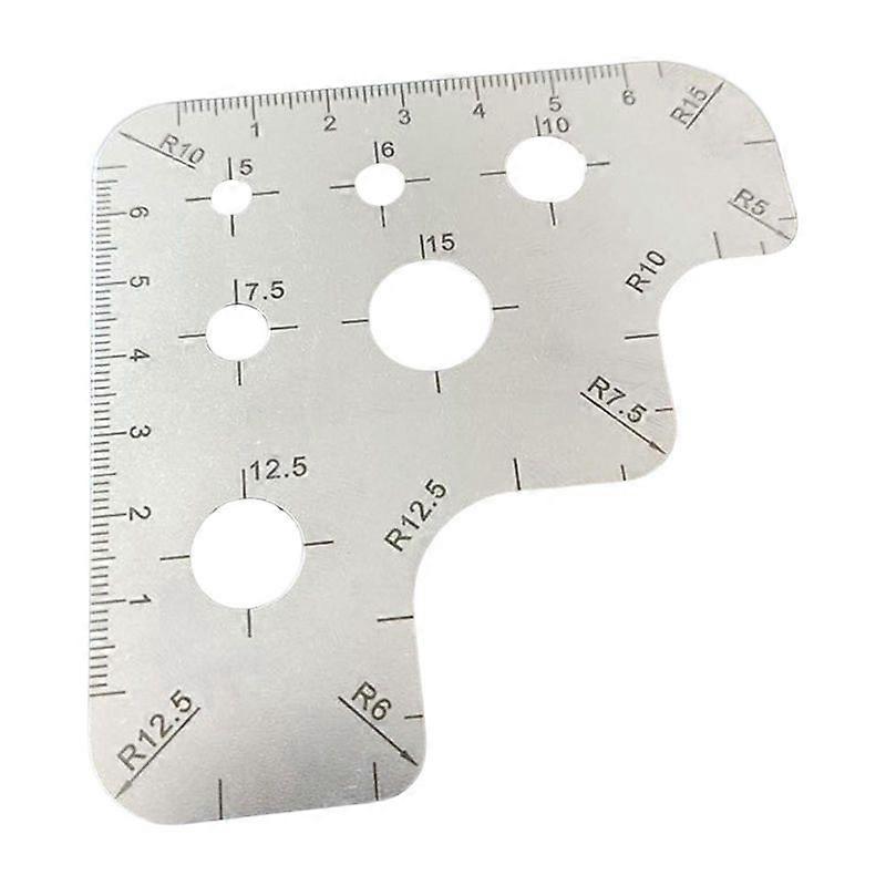 Leather Cutting Angle Ruler Scale Ruler Tool Ruler R Gauge Arc Ruler