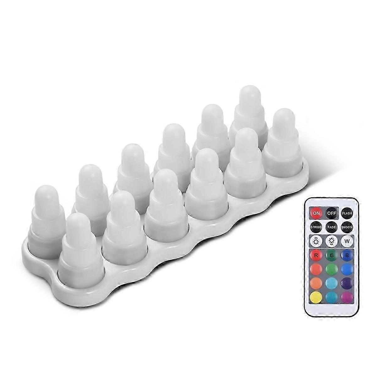 Lampe à thé électronique rechargeable à LED RVB, idéale pour un mariage ou une décoration d'intérieur, prise UE