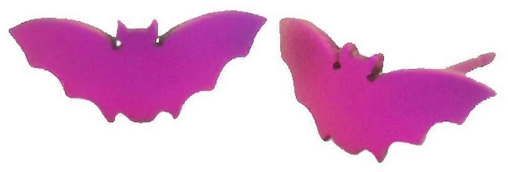 Ti2 Titanium Bat Stud Earrings - Pink