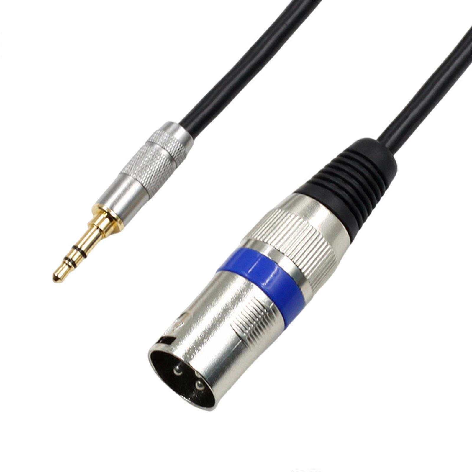 Sound  Adapter Cable 3.5mm Mini Plugs  to  Male Cord Sound  Device Connector Microphones Cord Upgrades for Mixing Consoles Multicolor