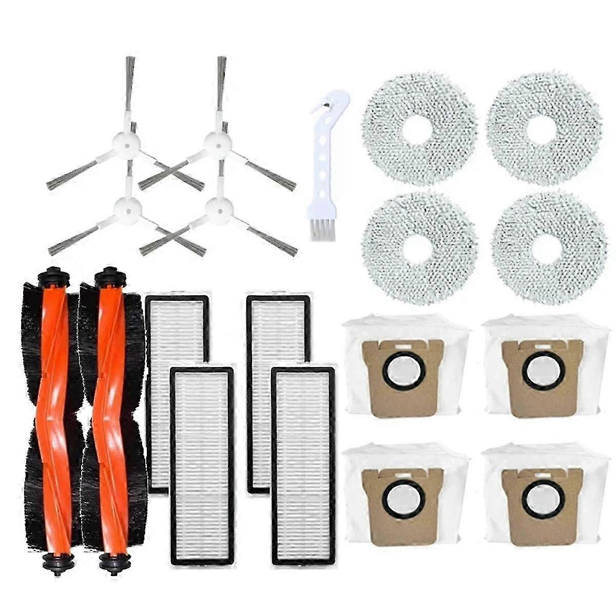 Main Side Brush Hepa Filter for Robot Vacuum X20+ / X20 Plus Replacement Parts Accessories Mop ClothHwy