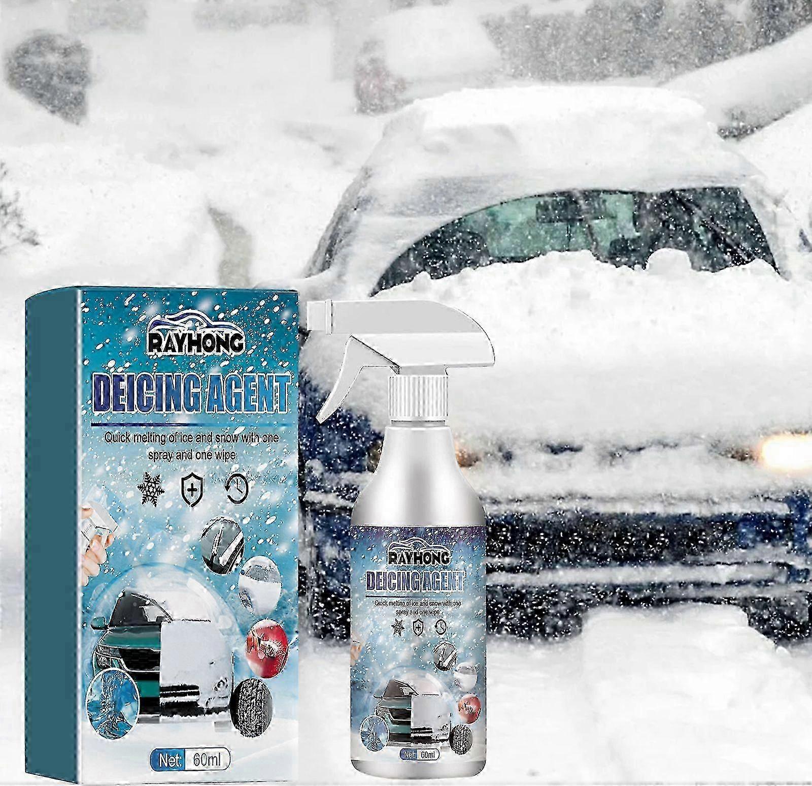 Snow Defrosting Agent, Car Windshield Windows Fast And Powerful Defrosting Defogging Deicing And Snow-melting Cleaning Agent
