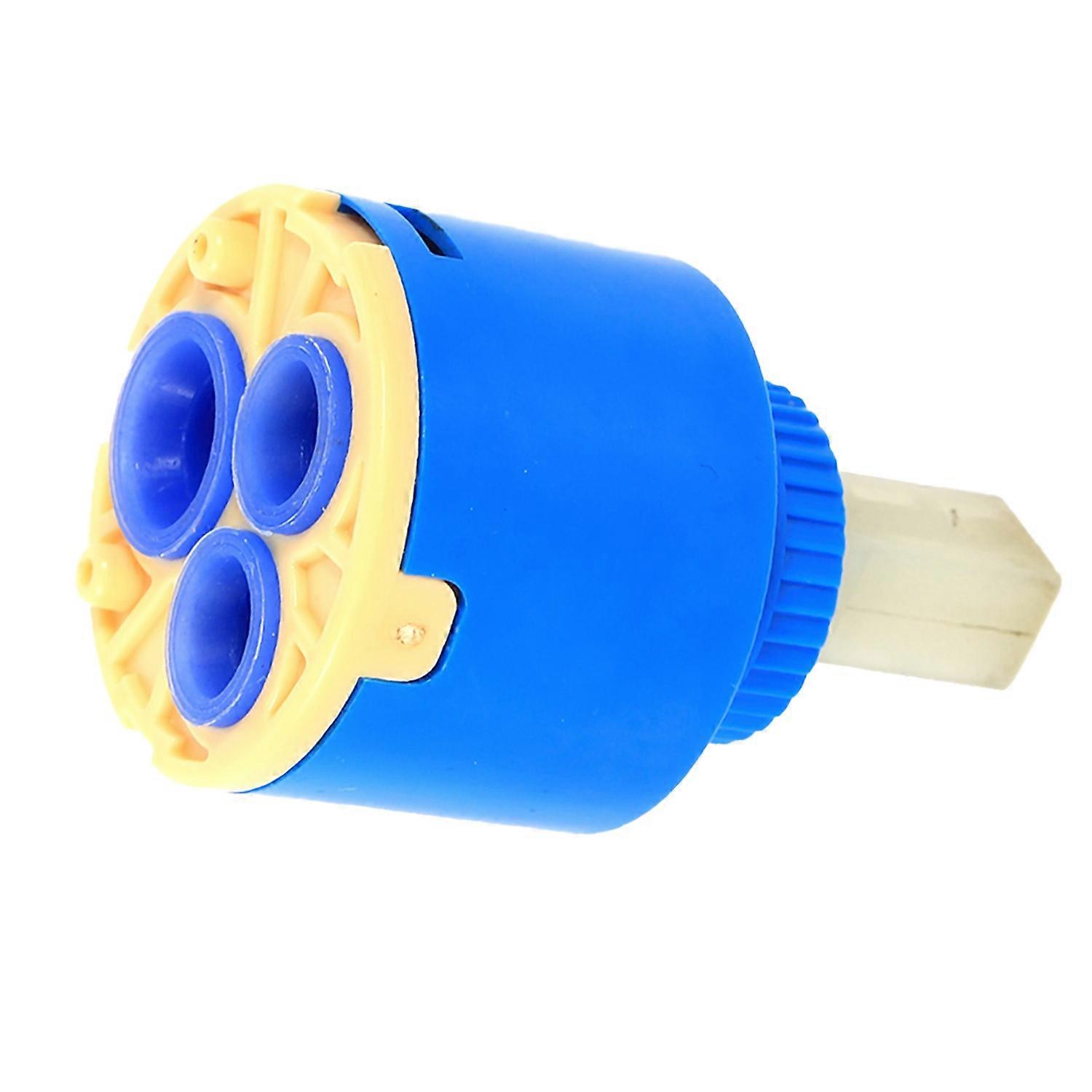 40mm Ceramic Replacement Cartridge Water Mixer Tap Inner Control Faucet Valve PP Plastic Blue