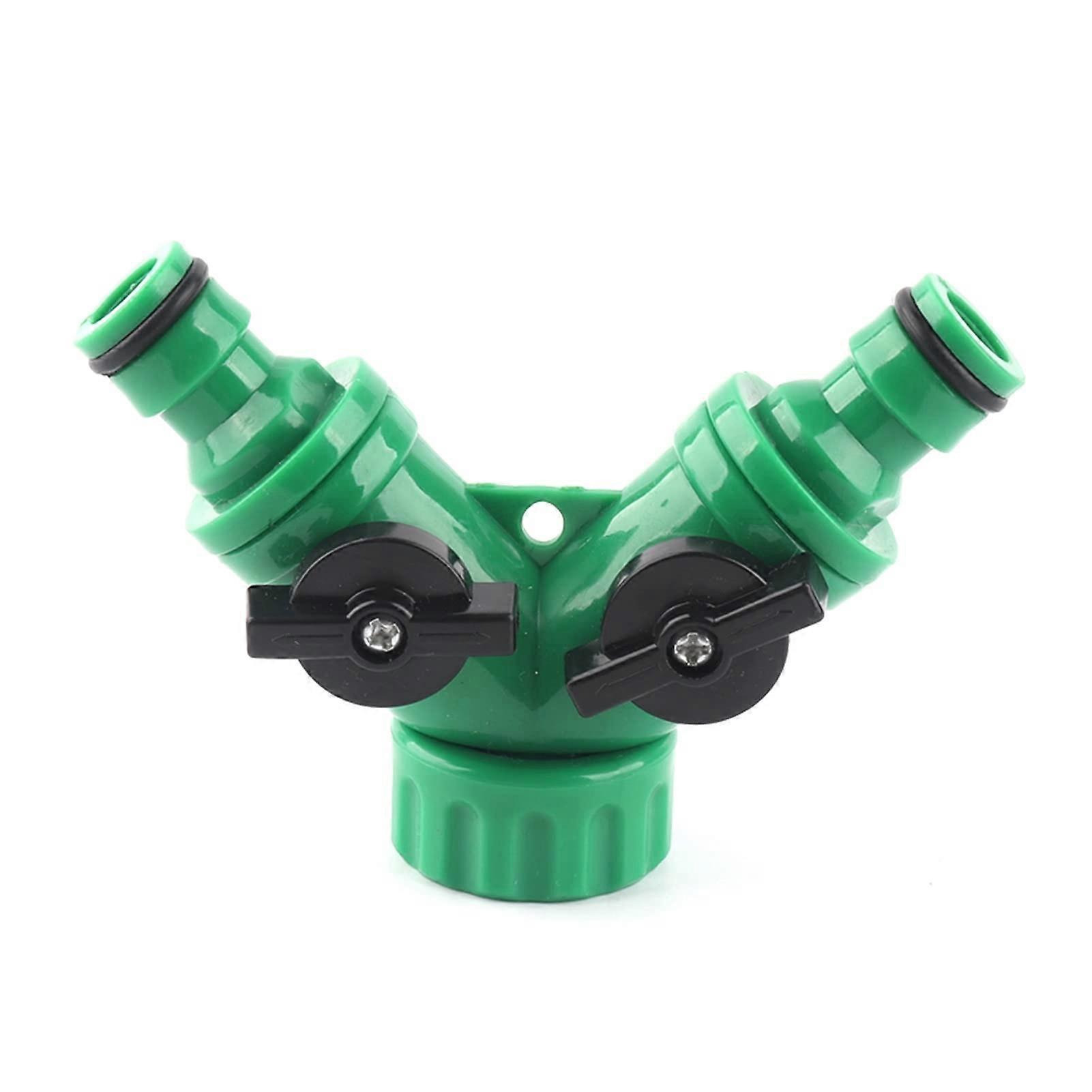 Garden Irrigation Dripper with 3/4' Internal Thread YJoint Faucet Adapter 2Way Connector for Lawn and Plants