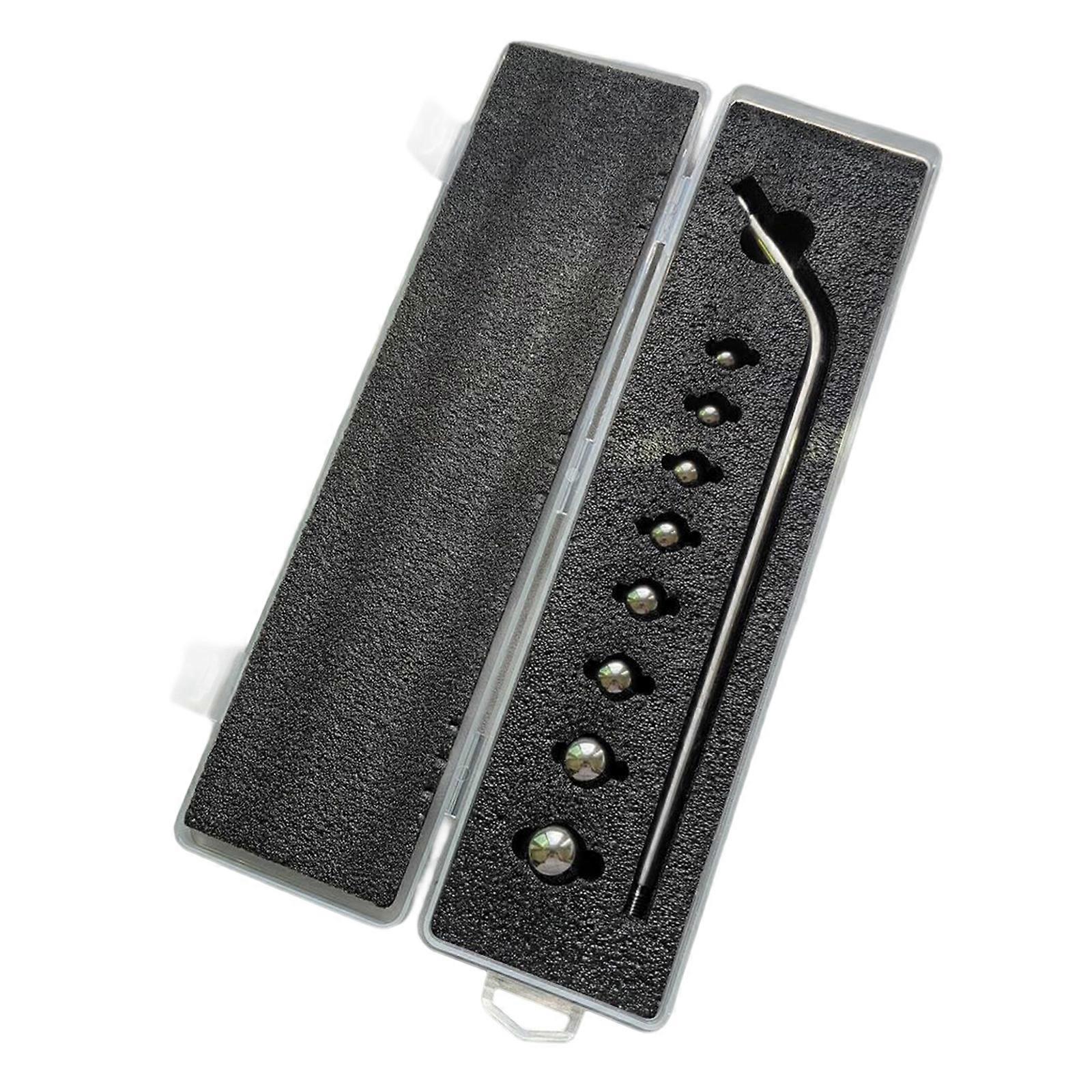 Saxophone Maintenance Toolkit Includes 8 Ball Tip Steel Instruments for Effective Dent Elimination Multicolor