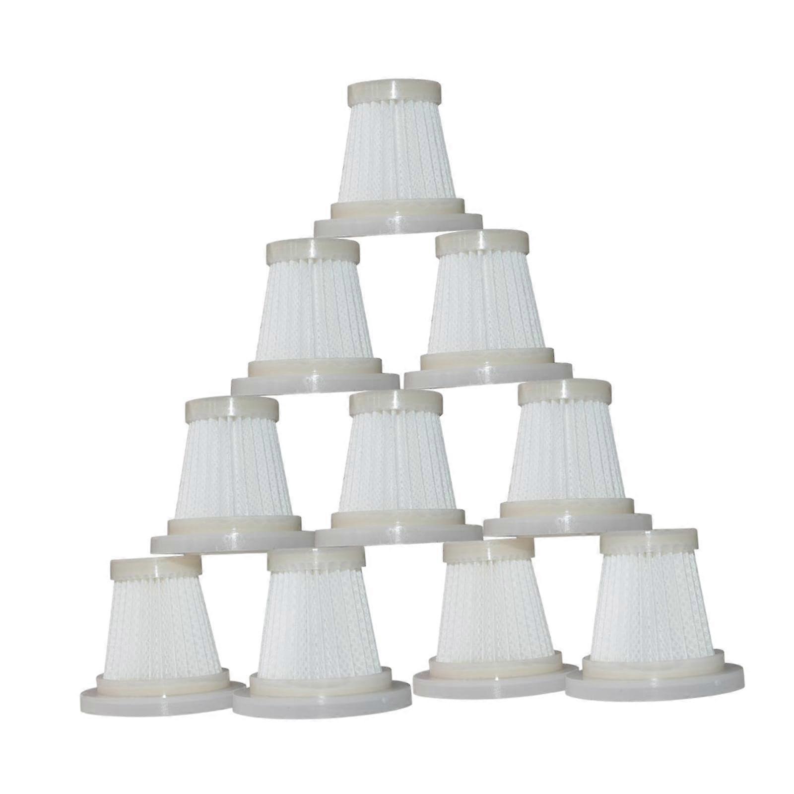 10 Pack Vacuum Cleaner Replacement Filters with HEPA Filtration for Easy Installation