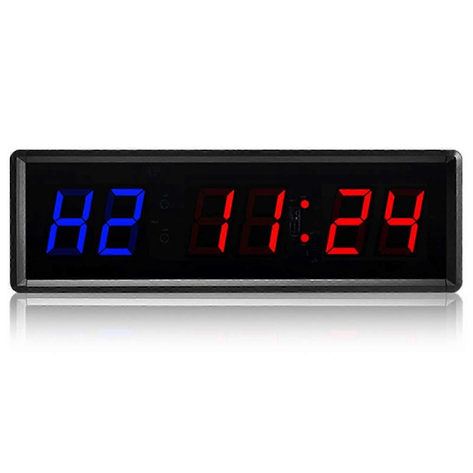 Multifunctional Gym Clock 6-Digit Game Challenges Countdown Timer for Game Training