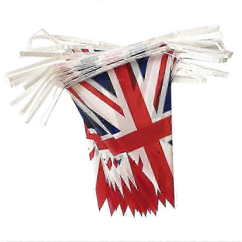 Triangular Bunting 30pcs British Flags for VE-Day 80th Anniversary Decorations