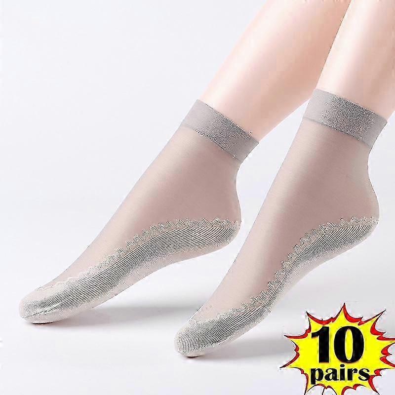 Calzini da donna in cotone e seta ultrasottili per un comodo uso quotidiano