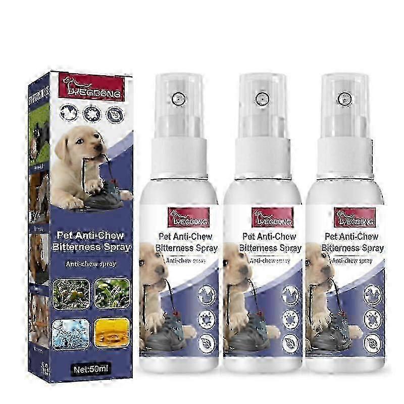 Natural No Chew Spray,Anti-Chew Bitterness Spray,Anti Chew Spray for Dogs,Anti Chew Deterrents,No Chew Spray for Puppies Prevent Licking,Pet Bitter An